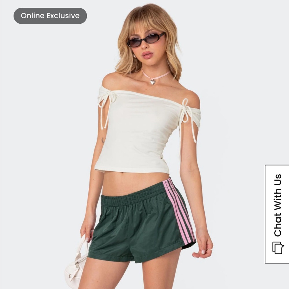 Edikted Nikki Nylon Shorts (Size 2)